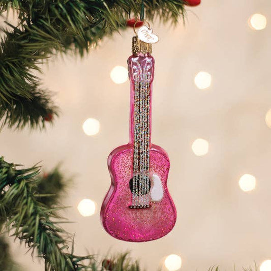 DP Glittered Glam Guitar Ornament