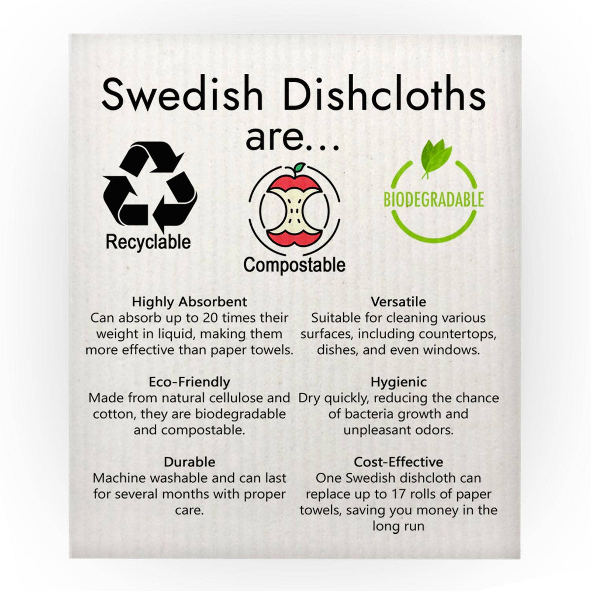 Always Adopt Dogs & Cats Swedish Cloth