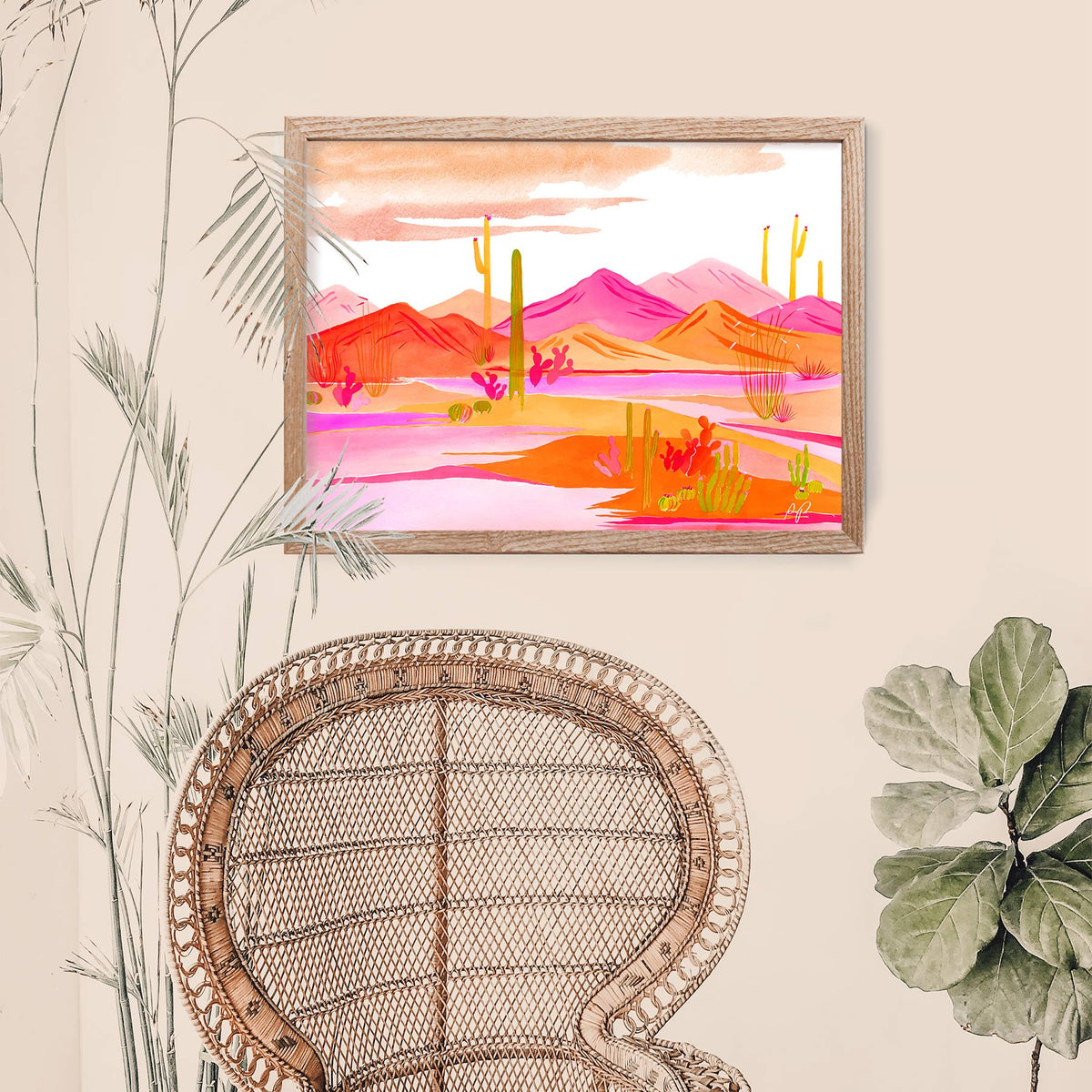 "Groovy Sunset" Art Print: 8"x10"