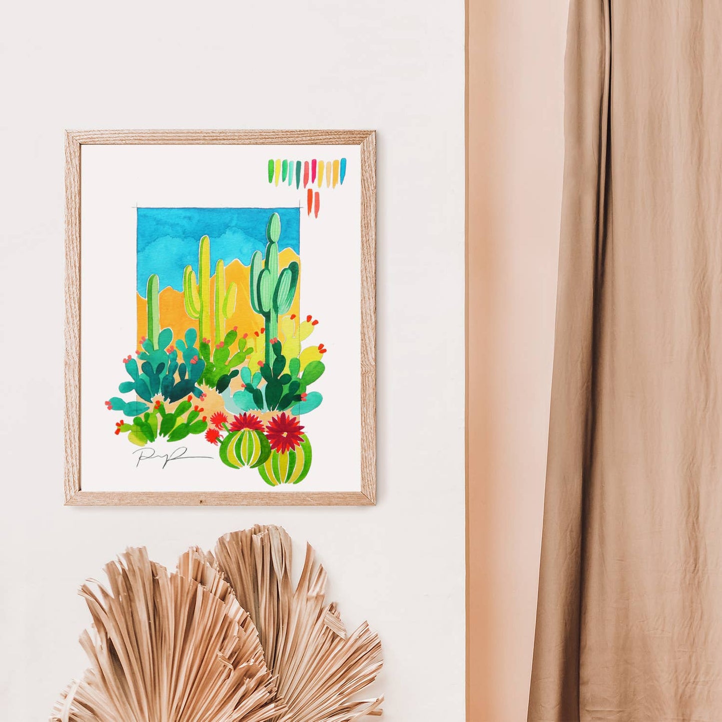 "Desert Sketchbook" Art Print: 8"x10"