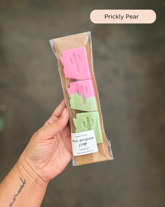 Arizona Mini Soap (3-Pack): Prickly Pear (Green • Mixed • Pink/Purple)
