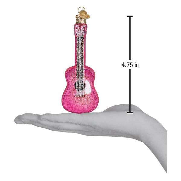 DP Glittered Glam Guitar Ornament